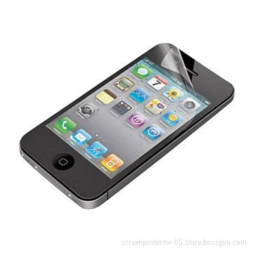 Crystal clear mobile phone screen protector, crystal clear, anti-fingerprint/-scratch